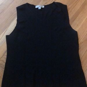 Black tank to vest under jackets.